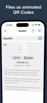 QRowl — Animated file codes